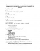 Esta es una encuesta por la salud, por favor responde las siguientes preguntas: Favor de subrayar tus respuestas las que son con opciones y responder con toda sinceridad.