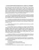 LA NUEVA OPORTUNIDAD DE NEGOCIOS EN LA BASE DE LA PIRÁMIDE.