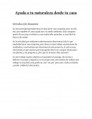 Ayuda a tu naturaleza desde tu casa.