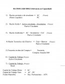 RATIOS LIQUIDEZ (Solvencia en Capacidad)