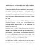 Una experiencia grandota con escritores pequeños