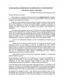 Informe de una Convención.