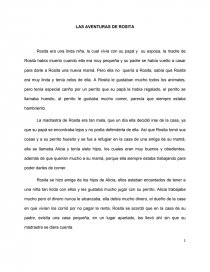 LAS AVENTURAS DE ROSITA. Página 1