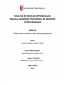 Importancia de la cadena de suminstros