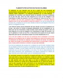 PLEBISCITO POR UN POCO DE PAZ EN COLOMBIA