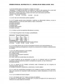 PRIMER PARCIAL MATEMATICA VI – MODELOS DE SIMULACION 2013