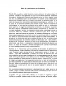 Paro de camioneros en Colombia.