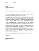 GARANTÍA PARA LIBERACIÓN AUTOMATICA DE FLETES DE IMPORTACIÓN L C L