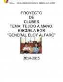 TEJIDO A MANO. ESCUELA EGB