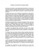 Historia clínica relación con pacientes.