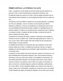 PRIMER CAPITULO- LA POTENCIA Y EL ACTO