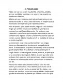 Cuento: EL PRIMER AMOR.
