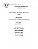 Circuitos creados en la aplicación EveryCircuit