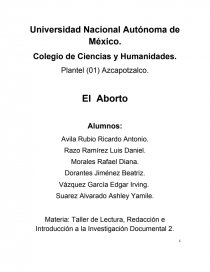 Proyecto Final Taller De Lectura, Redacción e Introducción a la Investigación Documental.. Página 1