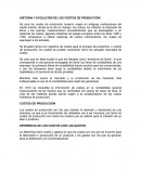 HISTORIA Y EVOLUCIÓN DE LOS COSTOS DE PRODUCCIÓN.