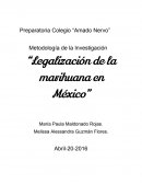 Metodologia legalizacion de marihuana.
