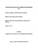 INTEGRACION DE LOS NIÑOS CON NECESIDADES EXCEPCIONALES