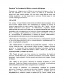 Cambios territoriales de Mexico.