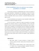 ¿Existe la posibilidad a futuro de conformar nuevos grupos paramilitares en Colombia?