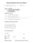 MODELO DE REGRESION LINEAL CON k VARIABLES