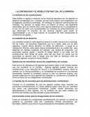 LA CONTABILIDAD Y EL MODELO CONTRACTUAL DE LA EMPRESA