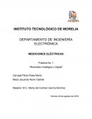 MEDICIONES ELÉCTRICAS Práctica No. 1