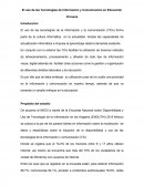 El uso de las Tecnologías de Información y Comunicación en Educación Primaria