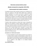 Estructura socioeconómica actual- Modelo de desarrollo compartido (1970-1976)