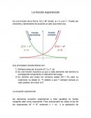 La función exponencial