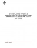 CARLOS FUENTES, PERSONAJE IMPORTANTE DEL BOOM LATINOAMERICANO