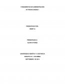 FUNDAMENTOS DE ADMINISTRACIÓN ACTIVIDAD UNIDAD 1