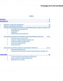 Psicología de la Personalidad.