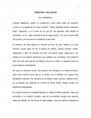 CREACIÓN Y SALVACIÓN.