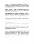 La violencia de género.