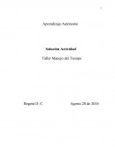 Taller Manejo del Tiempo.