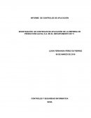 INVESTIGACIÓN DE CONTROLES DE APLICACIÓN DE LA EMPRESA DE PRODUCCIÒN ALIVAL S.A. EN EL DEPARTAMENTO DE TI .