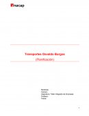 Informe planificacion Transportes Osvaldo Burgos