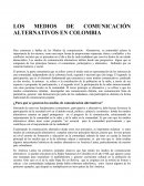 LOS MEDIOS DE COMUNICACIÓN ALTERNATIVOS EN COLOMBIA