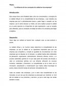 La influencia de los conceptos de calidad en las empresas