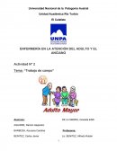 ENFERMERÍA EN LA ATENCIÓN DEL ADULTO Y EL ANCIANO.