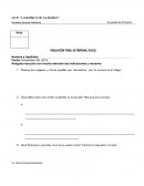 EVALUACIÒN FINAL DE PERSONAL SOCIAL.