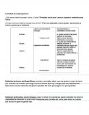 Actividad de metacognicion. Orientación