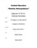 Lo fugaz y Lo abundante.