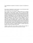 Como interpretamos el argumento la revolucion y la guerra no la originamos los pobres.