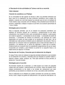 Descripción de las actividades de Turismo rural de su recorrido