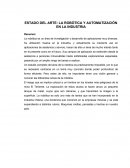 ESTADO DEL ARTE: LA ROBÓTICA Y AUTOMATIZACIÓN EN LA INDUSTRIA