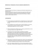 IMPORTANCIA Y PROGRAMA ACTUAL DEL DERECHO ADMINISTRATIVO.
