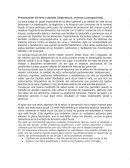 Presentación del área a atender (importancia, motivos y perspectivas).