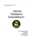 Informe “Soldadura Oxiacetilénica”
