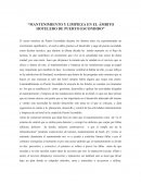 Mantenimiento y limpieza en el ámbito hotelero de puerto escondido